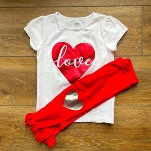 Toddler Girl’s 4T Valentine’s Day Outfit ❤️